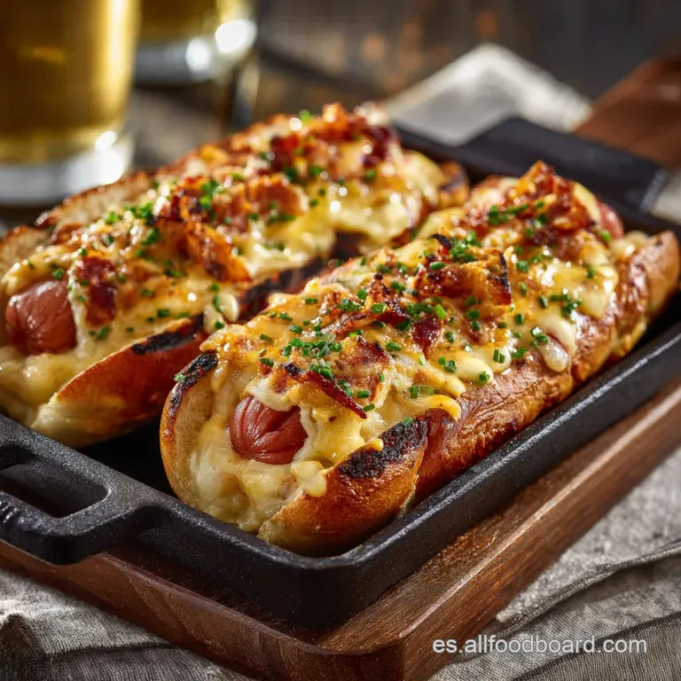 Hot Dog Al Horno: El Panz&oacute;n Perfecto Con Queso Fundido presentation