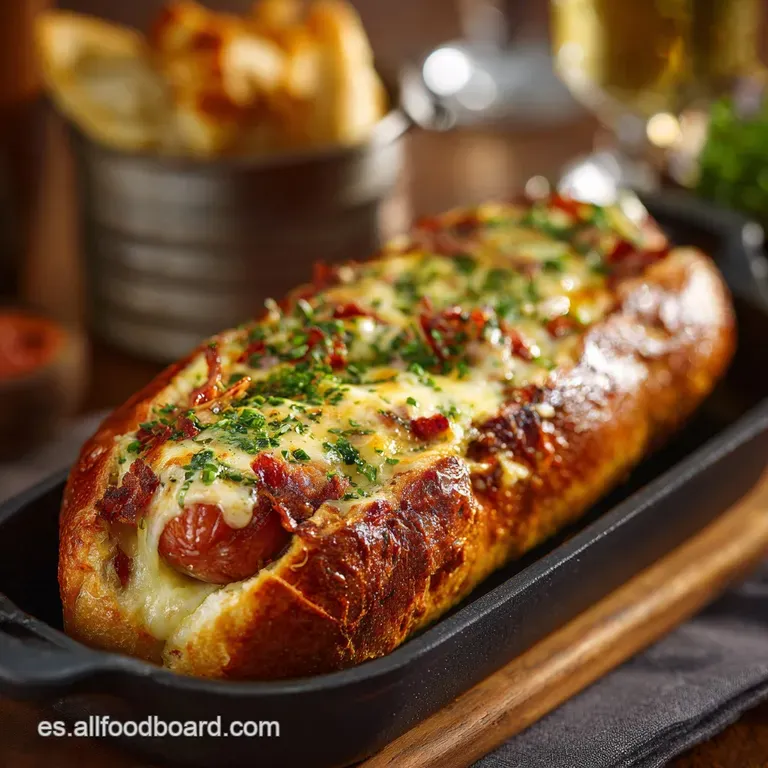 Hot dog al horno: El Panz&oacute;n Perfecto con Queso Fundido