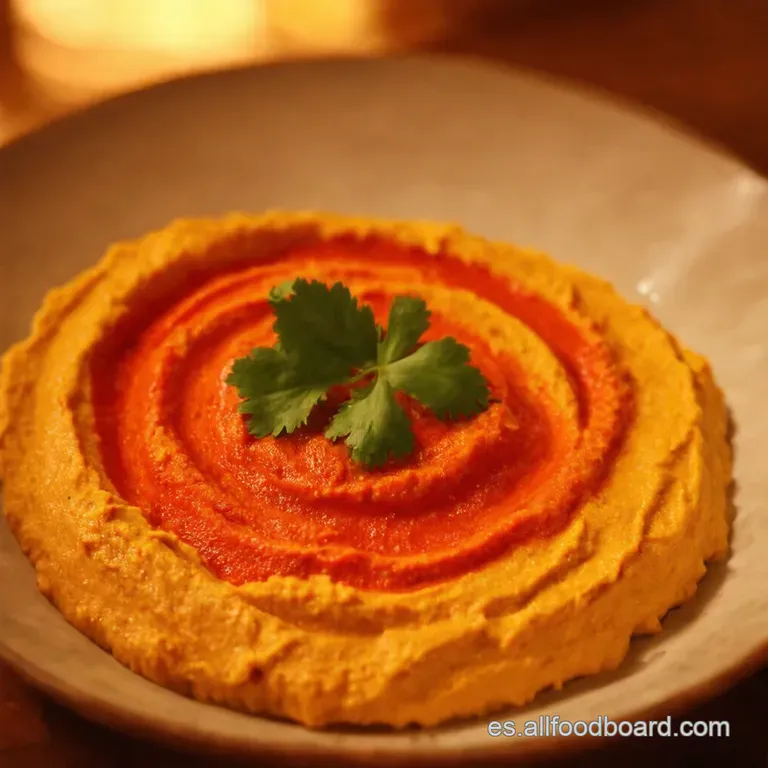 Hummus Cremoso De Alubias Rojas Un Toque Espa&ntilde;ol presentation
