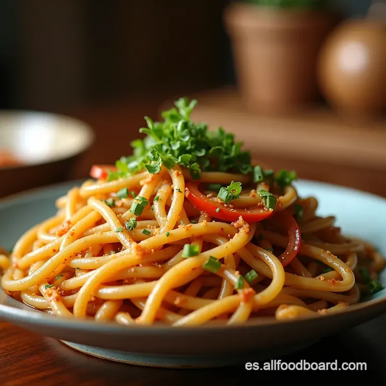 Japchae El Fest&iacute;n De Fideos De Cristal Coreano presentation