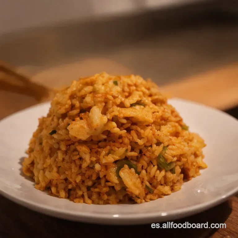 Khao Pad Aut&eacute;ntico Arroz Frito Tailand&eacute;s Casero presentation