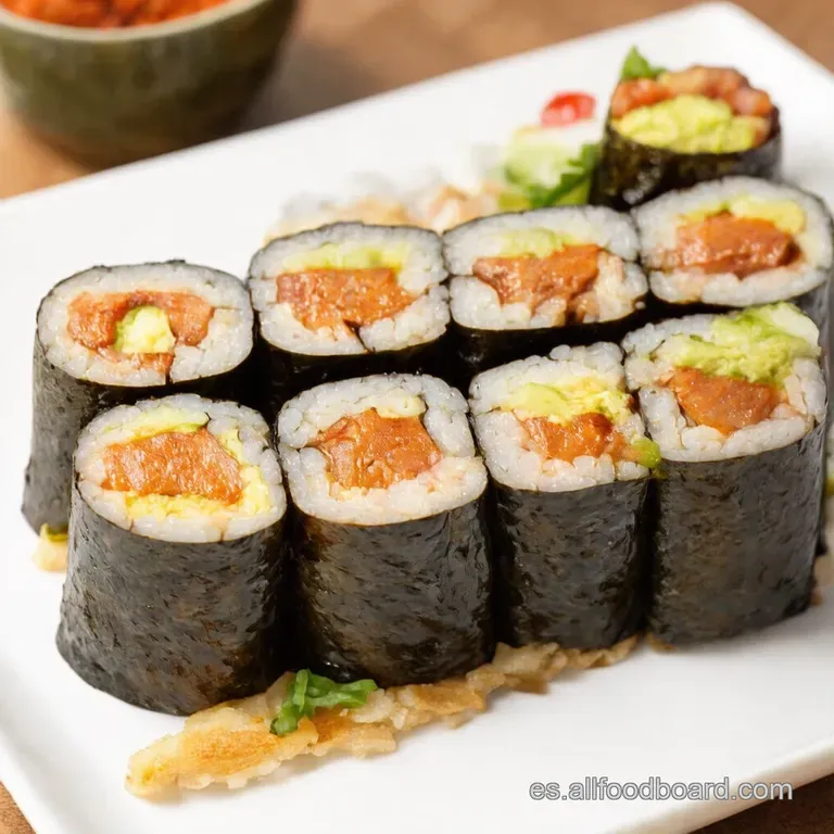 Kimbap con Spam Un Rollo Coreano con Sabor Hispano