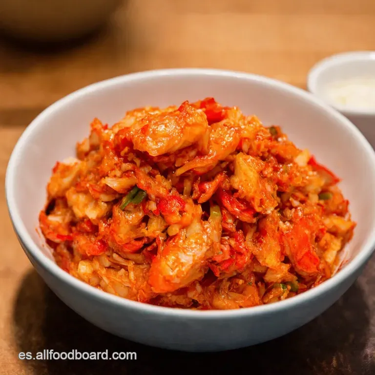 Kimchi Vegano Coreano Picante Crujiente Y Sin Remordimientos presentation