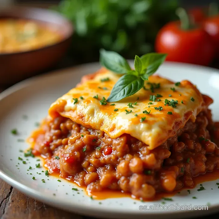 Lasa&ntilde;a de Carne Molida a la Bolo&ntilde;esa Lenta con Bechamel Cremosa El Sabor de Casa