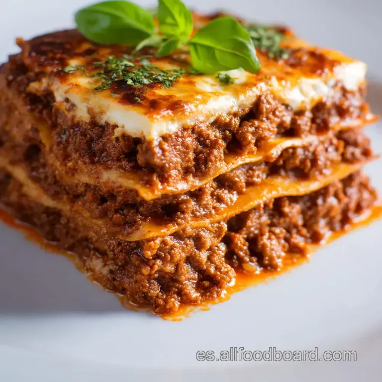 Lasa&ntilde;a De Carne Cl&aacute;sica Al Estilo Casero presentation