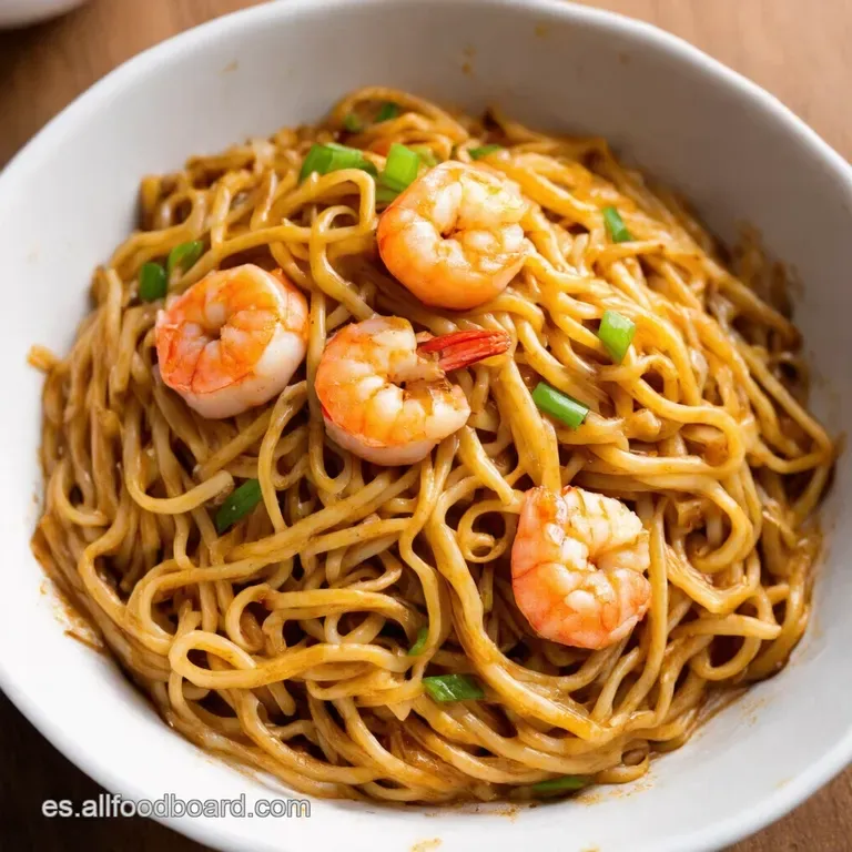 Lo Mein De Camarones Pa Chuparse Los Dedos presentation