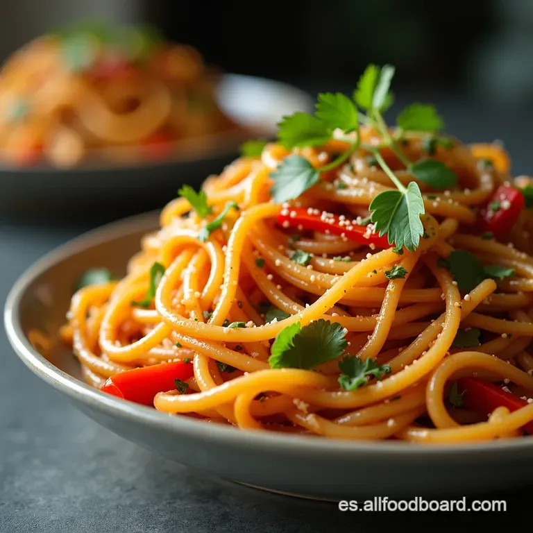 Ma Jiang Mian Rel&aacute;mpago Fideos Fr&iacute;os con S&eacute;samo en 10 Minutos