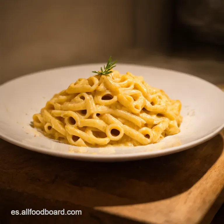 Macarrones a La Carbonara Cremosa Un Giro Moderno presentation