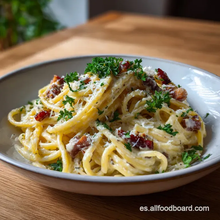 Macarrones a la Carbonara: Receta F&aacute;cil