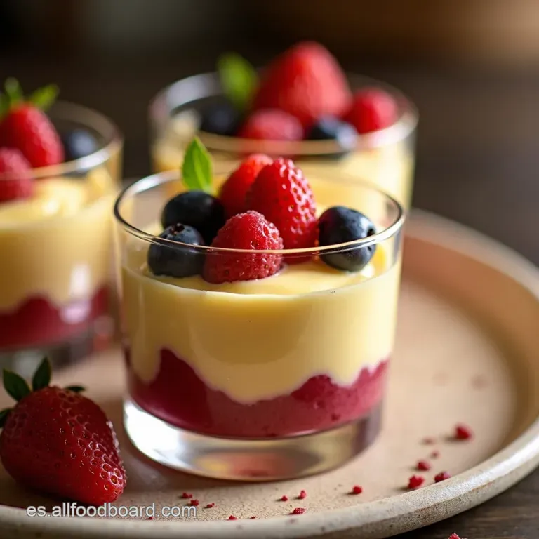 Mousse De Frutas Refrescante En Un Tris presentation