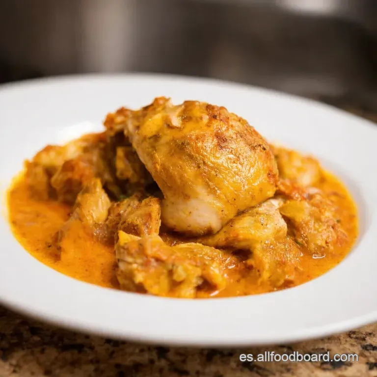 Muslos De Pollo a La Espa&ntilde;ola Con Patatas Panaderas presentation