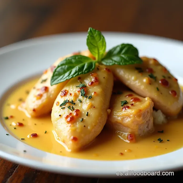 Muslos de Pollo en Crema Suprema con Champi&ntilde;ones y Jerez