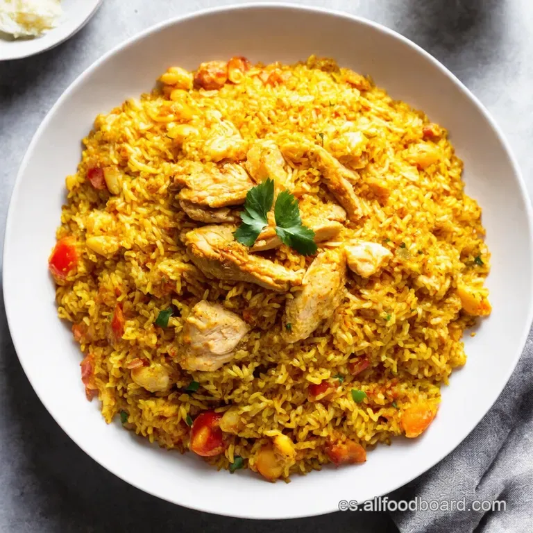 Paella de Pollo Cl&aacute;sica al Estilo Valenciano