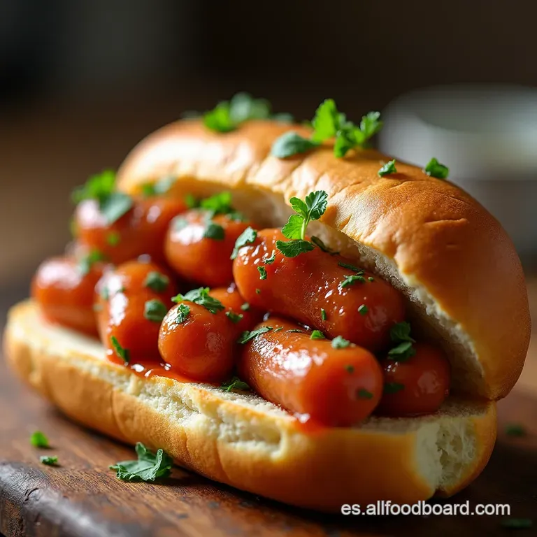 El Cl&aacute;sico Reconfortante Bocadillo de Pan con Salchicha Artesanal