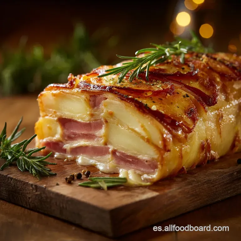 Pan Relleno Fiestero: Receta Infalible de Jam&oacute;n Queso y Pimientos Asados