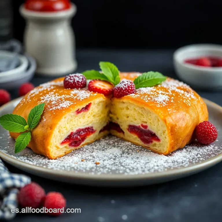 Panna Cotta Cl&aacute;sica con Salsa de Frutos Rojos