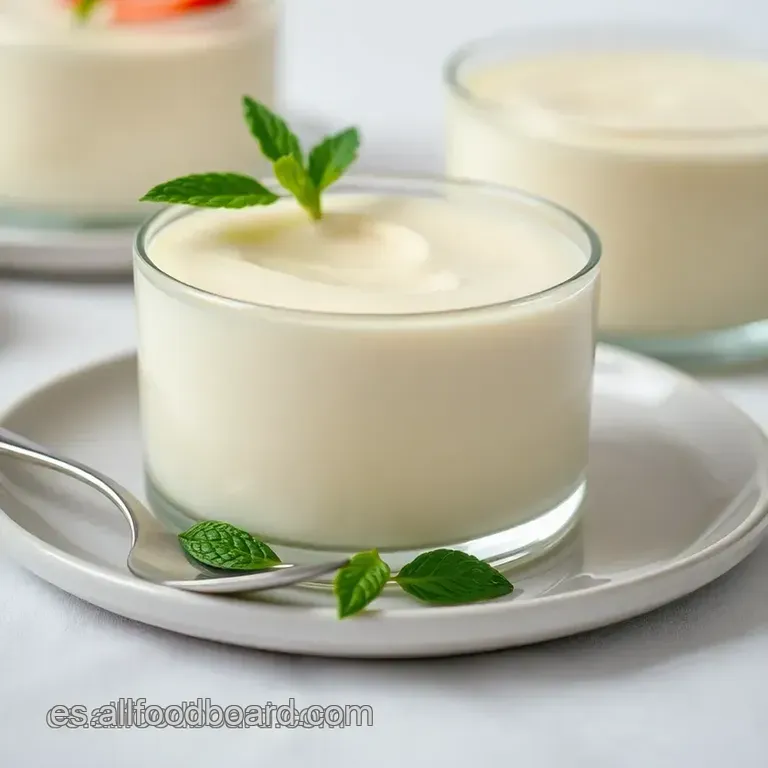 Panna Cotta De La Abuela presentation
