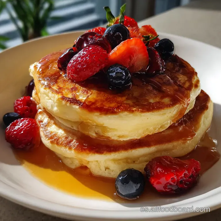 Panqueques Cl&aacute;sicos: La Receta Americana Esponjosa presentation