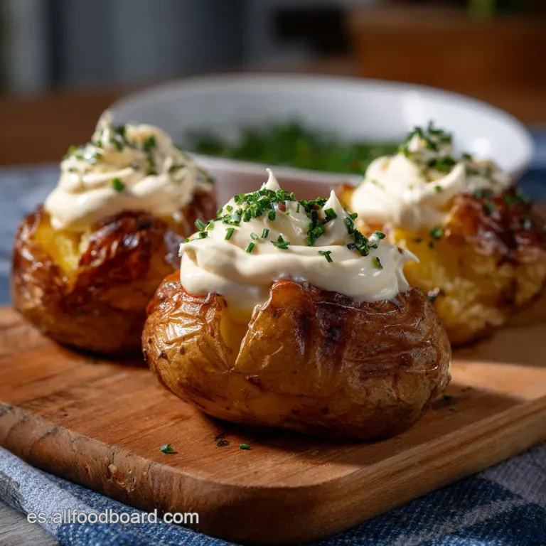 Elegant plate of velvety potatoes with a vibrant mayonnaise swirl, sprinkled with paprika. Creamy textures, bright colors,...