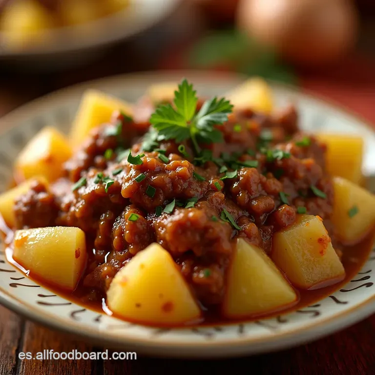 Papas Rellenas Asadas Con Carne Molida presentation