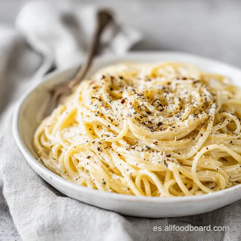 Pasta Cacio e Pepe: Textura Sedosa Garantizada