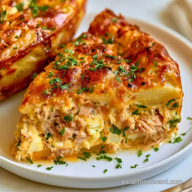 Pastel de Patata Y Atún Saludable