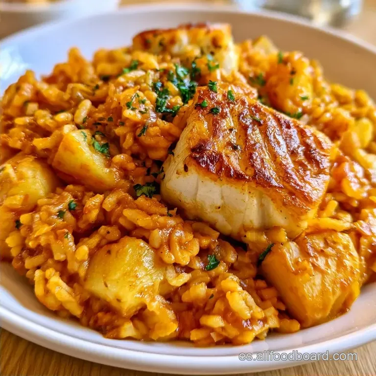 Arroz con Bacalao y Patatas: Receta Casera