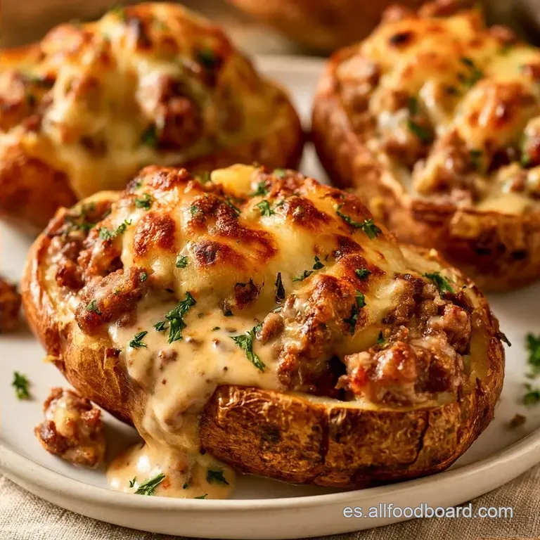 Patatas Rellenas Al Horno con Carne Picada