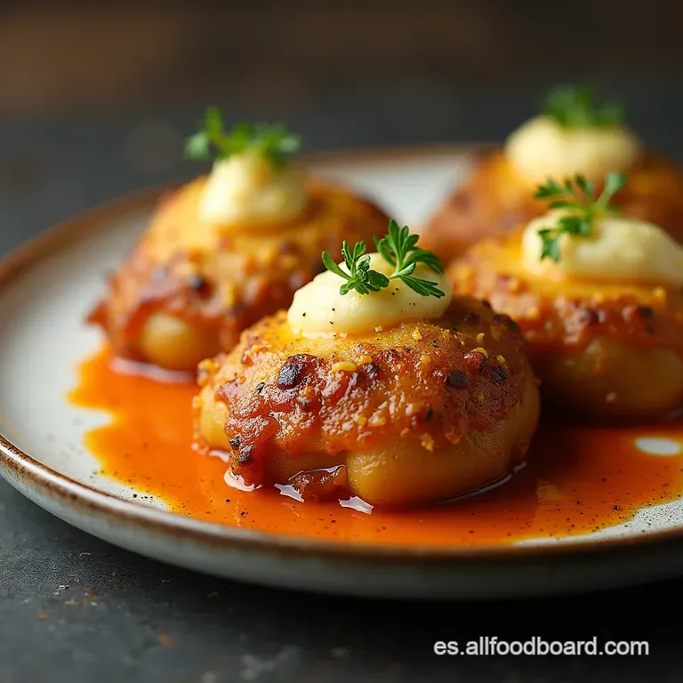 Patatas Rellenas de Carne con Crujiente Dorado a la Sart&eacute;n