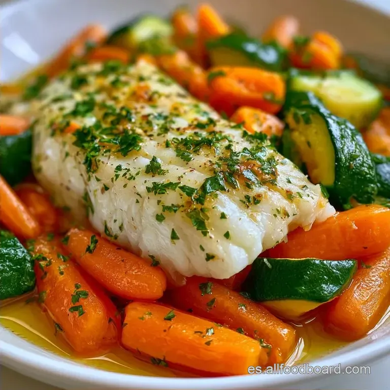 Receta Rápida de Pescado Al Vapor con Zanahoria