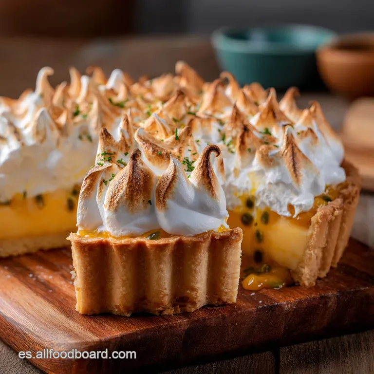 Pie de Maracuy&aacute; Cremoso con Merengue Celestial