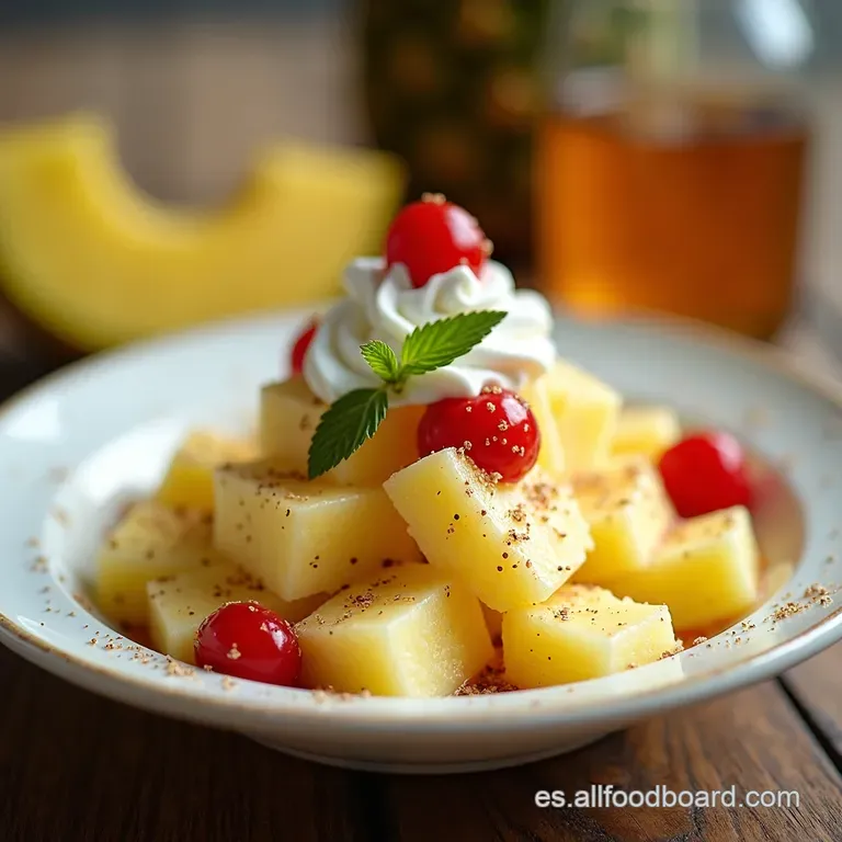 Pi&ntilde;a Colada Express Postre de Pi&ntilde;a de 2 Ingredientes