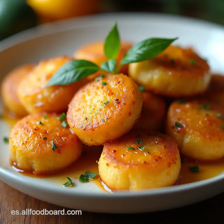 Pl&aacute;tanos Caramelizados Navide&ntilde;os en Bandeja