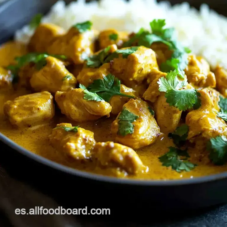 Pollo Al Curry Cremoso: &iexcl;Directo a Tu Mesa! presentation