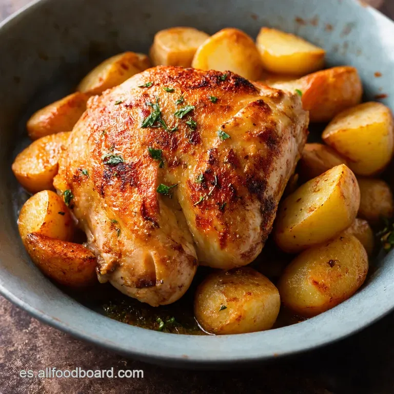Pollo al Horno con Patatas Receta Tradicional