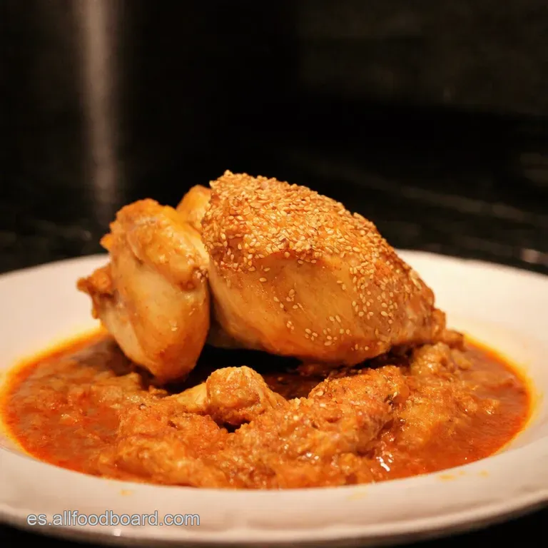 Pollo Al S&eacute;samo Familiar presentation