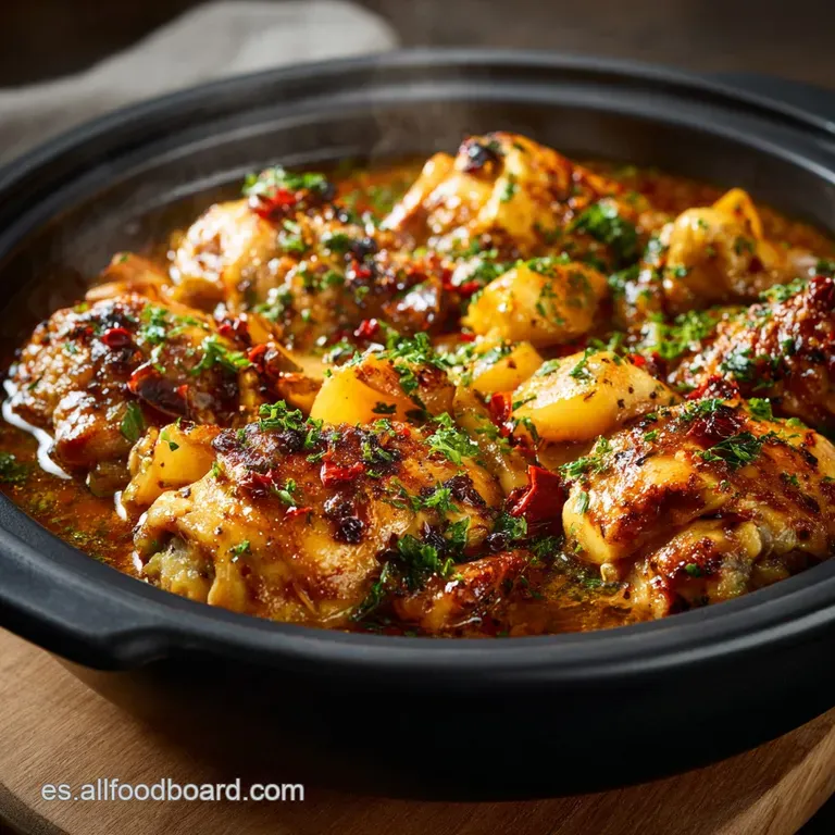 POLLO A LA OLLA A PRESION: Sabor de Guiso Tradicional Listo en 45 Minutos