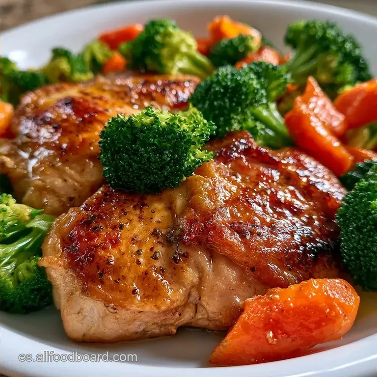 Pollo con Verduras Casero Al Horno
