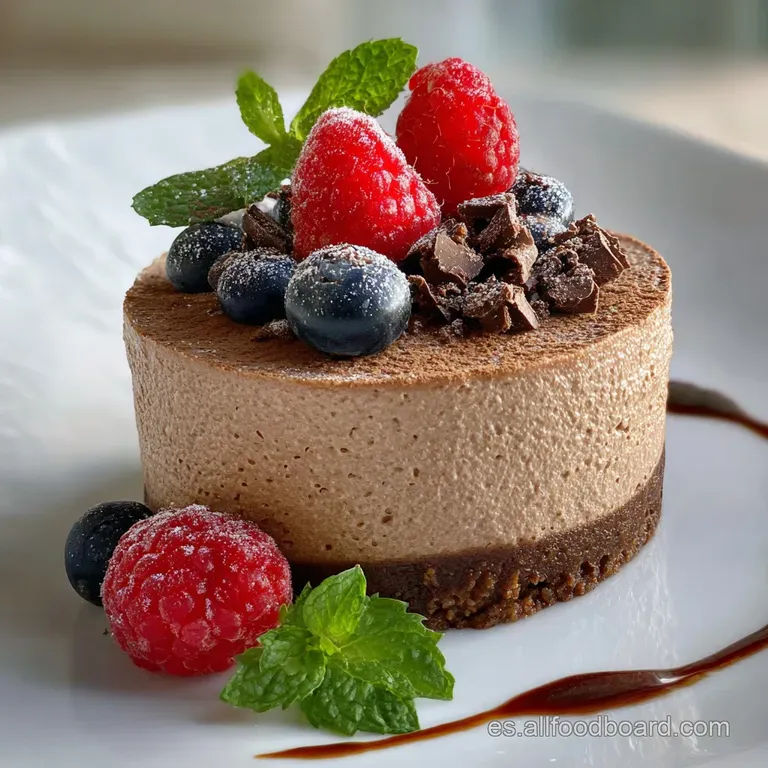 A chilled dessert is spooned delicately into a tall glass. Whipped cream billows from the top, dusted with cocoa. Dessert ...