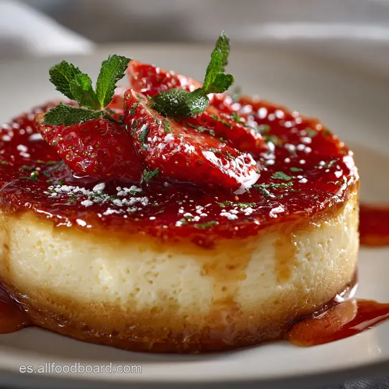 Postre De Mermelada De Fresa: La Tarta R&uacute;stica De Queso Y Fresa M&aacute;s Cremosa presentation