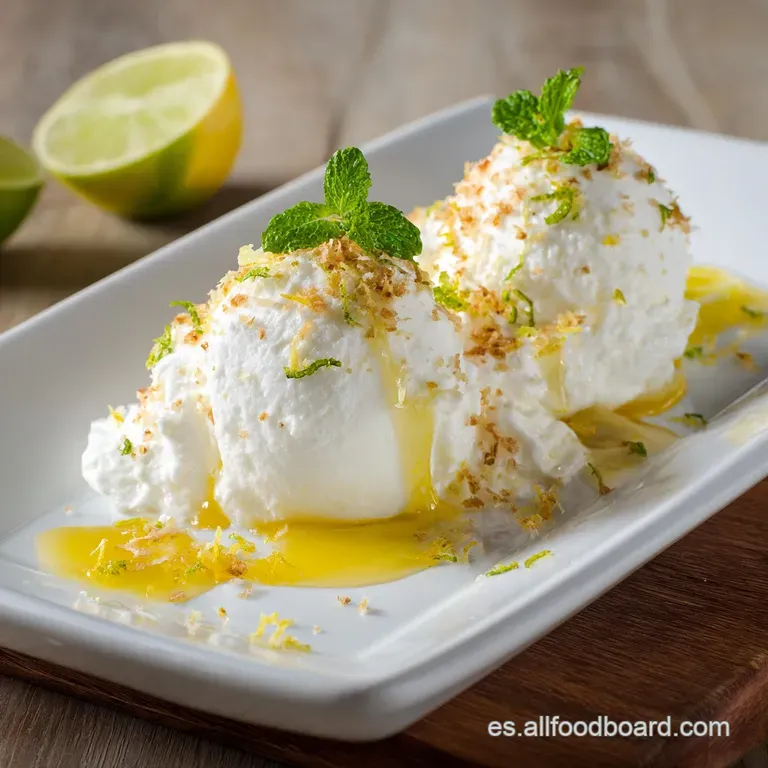 Postre Helado De Lim&oacute;n: El Semifr&iacute;o Cremoso De La Abuela (Sin Horno) presentation