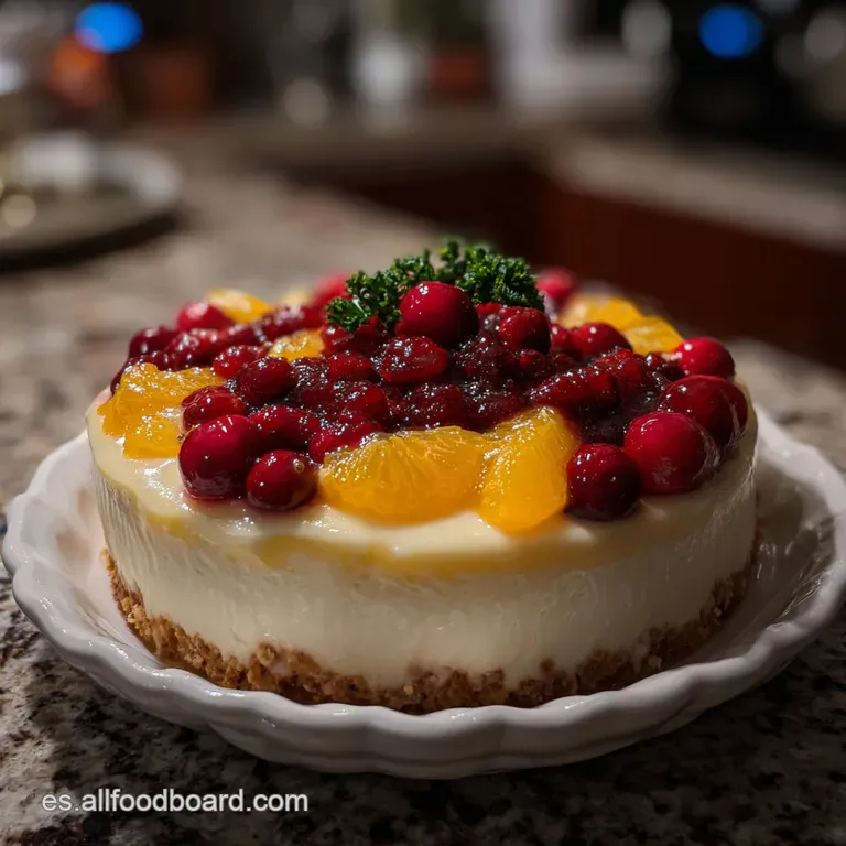 Postre Navideo Mosaico de Frutas
