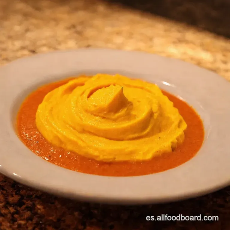 Pur&eacute; De Calabaza Cremoso Con Nuez Moscada presentation