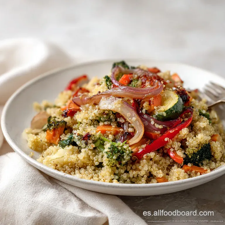 Receta con Quinoa y Verduras Salteadas: Texturas Vibrantes