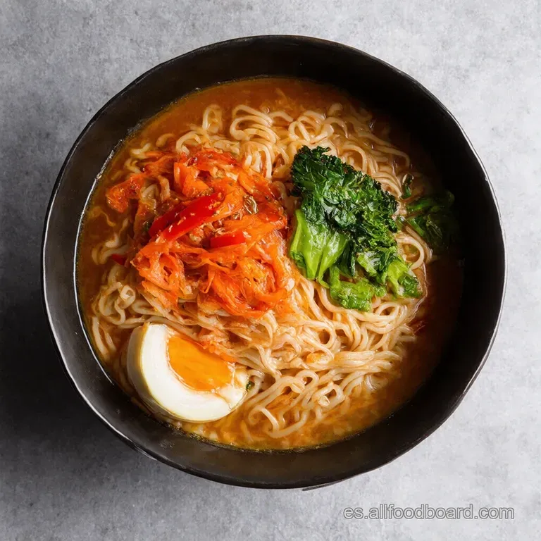 Ramen Picant&oacute;n con Aceite de Chile y Kimchi