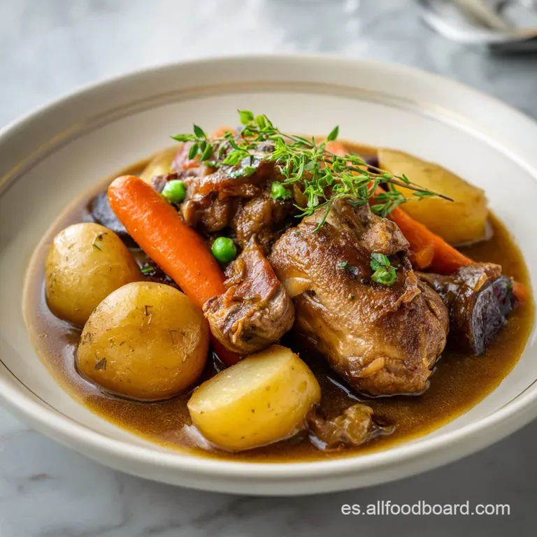 Receta de Conejo Guisado con Salsa Aterciopelada