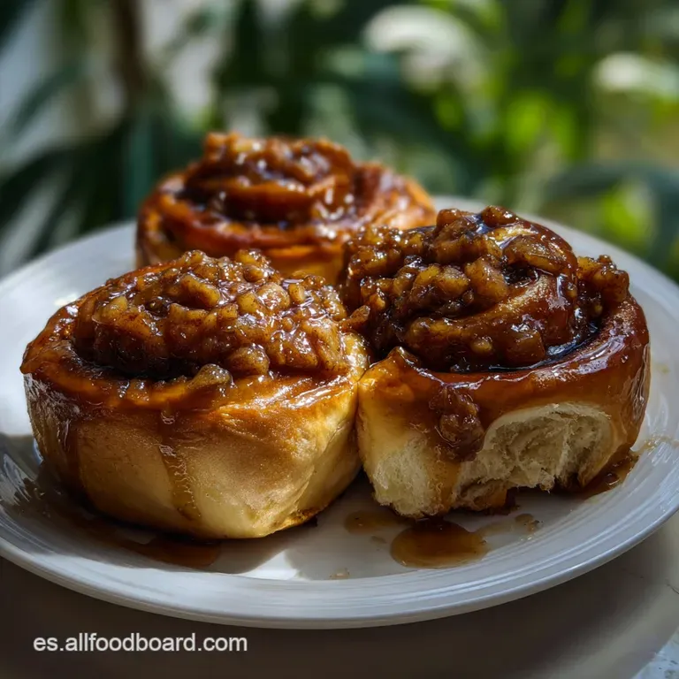Cinnamon Rolls De Pie De Manzana: H&iacute;brido Perfecto presentation