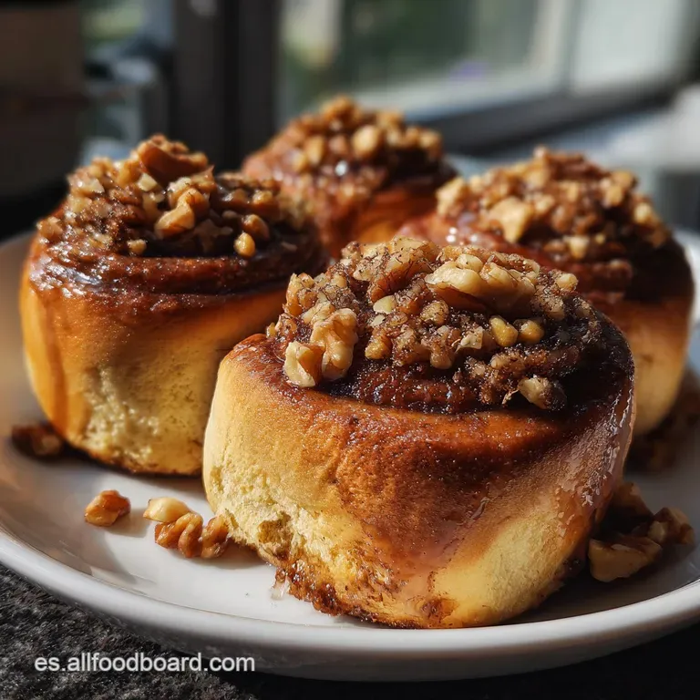 Cinnamon Rolls Pl&aacute;tano Nueces Muy Esponjosos