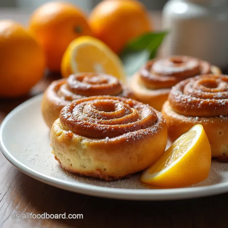 Rollos de Canela y Naranja Esponjosos Sabor a Sol