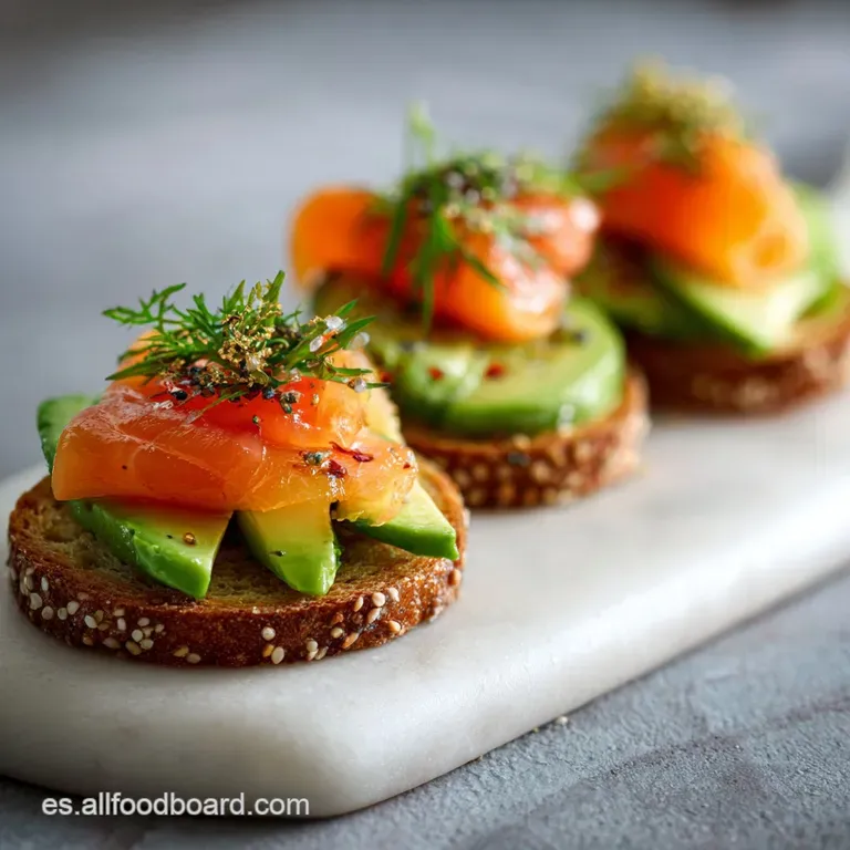 Aperitivo f&aacute;cil y elegante con salm&oacute;n ahumado